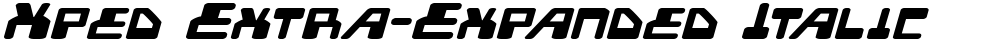 Xped Extra-Expanded Italic