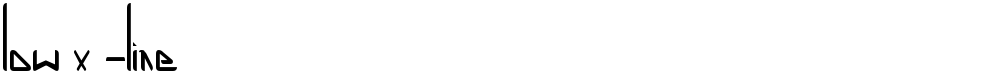 low x -line