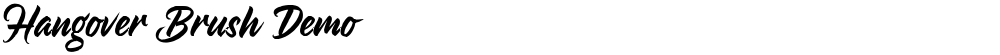Hangover Brush Demo