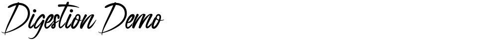 Digestion Demo