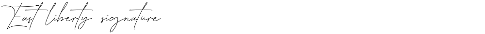 East liberty signature