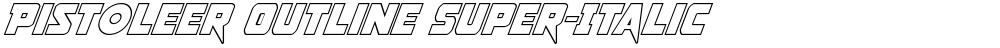 Pistoleer Outline Super-Italic