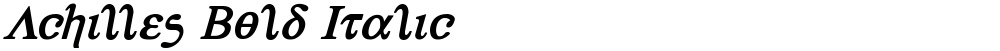 Achilles Bold Italic