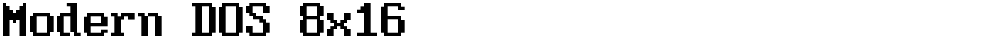 Modern DOS 8x16