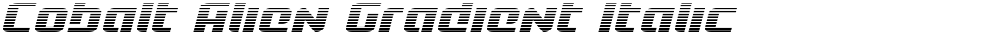 Cobalt Alien Gradient Italic