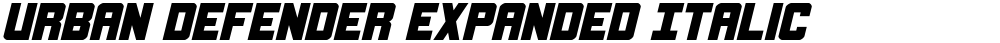 Urban Defender Expanded Italic