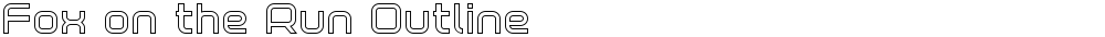 Fox on the Run Outline