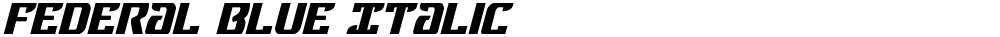 Federal Blue Italic