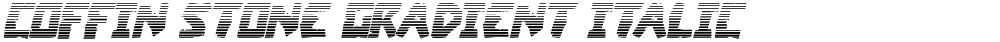 Coffin Stone Gradient Italic