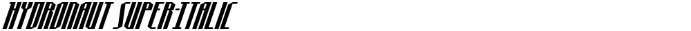 Hydronaut Super-Italic