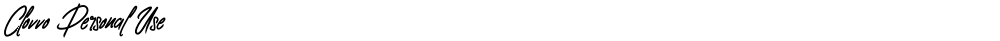 Clovvo Personal Use