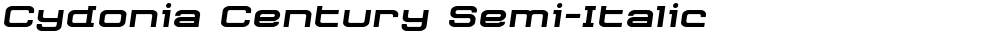 Cydonia Century Semi-Italic