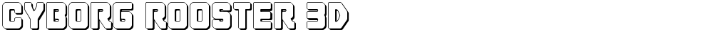 Cyborg Rooster 3D