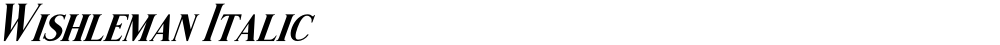 Wishleman Italic