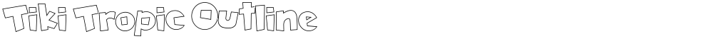 Tiki Tropic Outline
