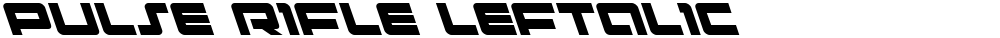 Pulse Rifle Leftalic