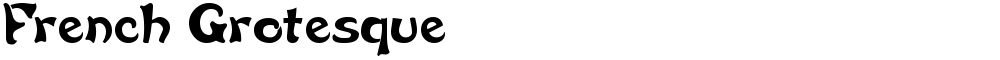 French Grotesque