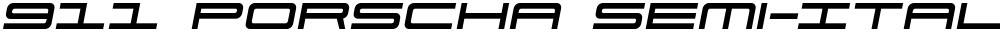911 Porscha Semi-Italic