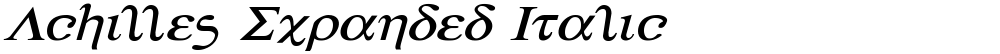 Achilles Expanded Italic
