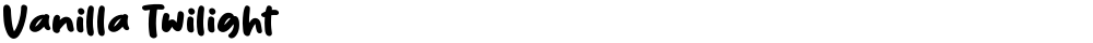 Vanilla Twilight