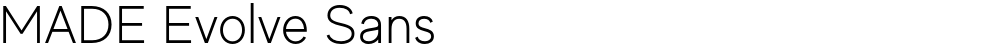 MADE Evolve Sans