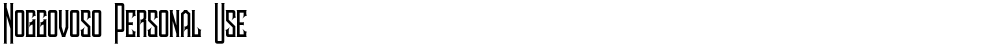 Noggovoso Personal Use