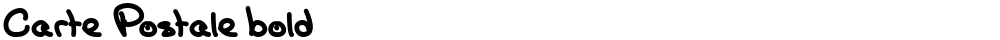 Carte Postale bold