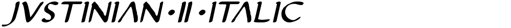 Justinian 2 Italic