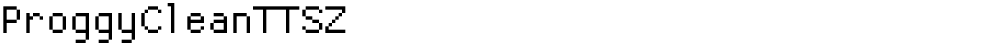 ProggyCleanTTSZ