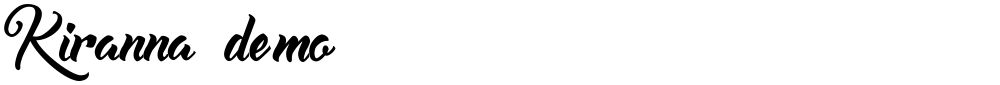Kiranna demo