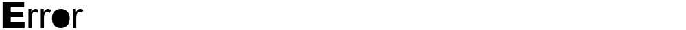 Error