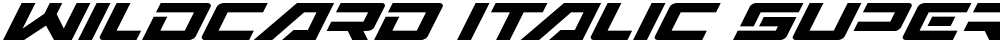 Wildcard Italic Super-Italic