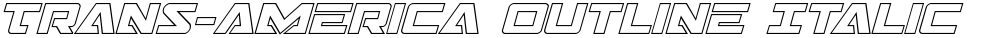 Trans-America Outline Italic