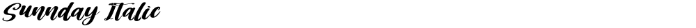 Sunnday Italic