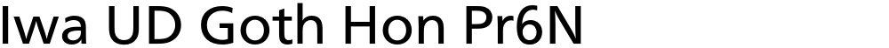 Iwa UD Goth Hon Pr6N