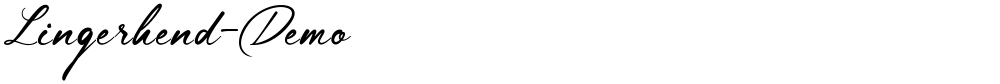 Lingerhend-Demo