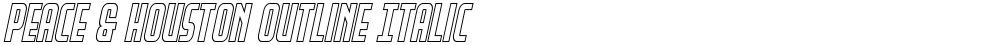 Peace & Houston Outline Italic