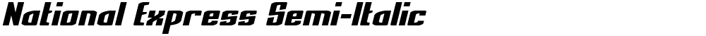 National Express Semi-Italic