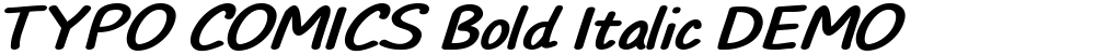 TYPO COMICS Bold Italic DEMO