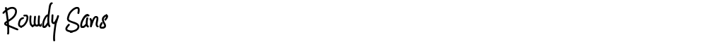 Rowdy Sans