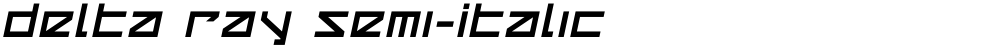 Delta Ray Semi-Italic