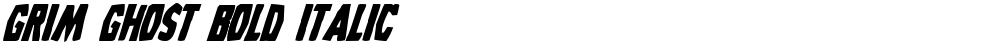 Grim Ghost Bold Italic
