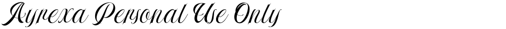 Ayrexa Personal Use Only