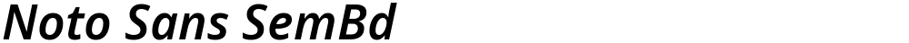 Noto Sans SemBd
