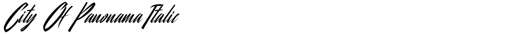 City Of Panonama Italic