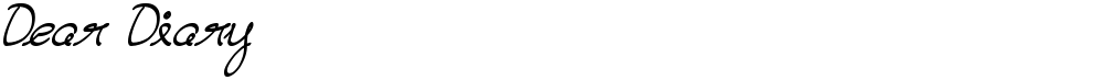 Dear Diary