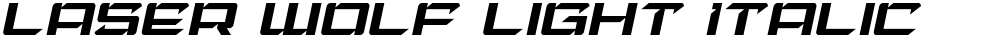 Laser Wolf Light Italic