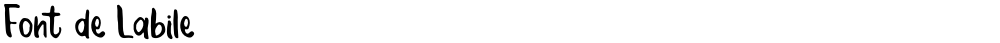 Font de Labile