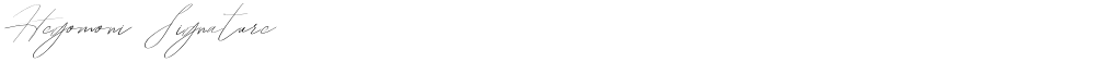 Hegomoni Signature