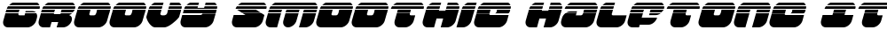 Groovy Smoothie Halftone Italic